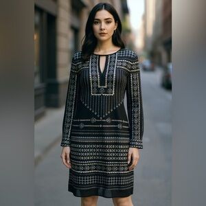 BCBGMaxAzria Geometric Print Dress